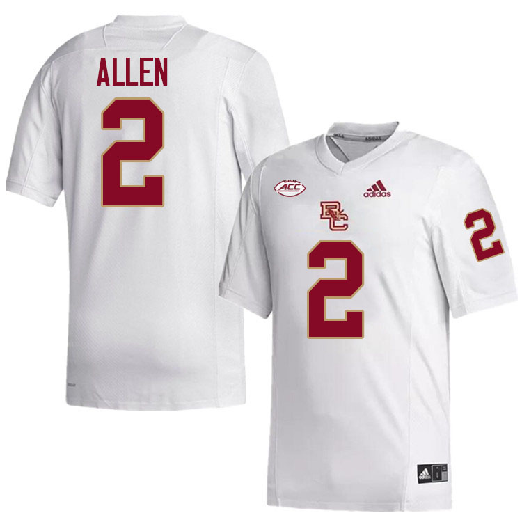 Zach Allen Jersey,#2 Zach Allen Boston College Eagles Football Jersey,Uniforms-White